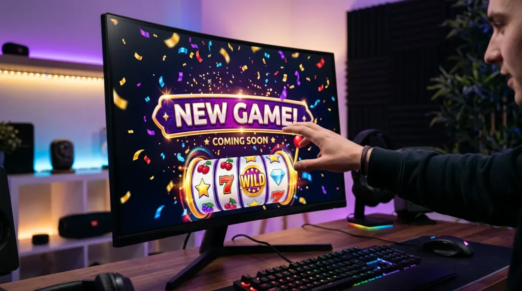 New sweepstakes casino platform launching on computer screen