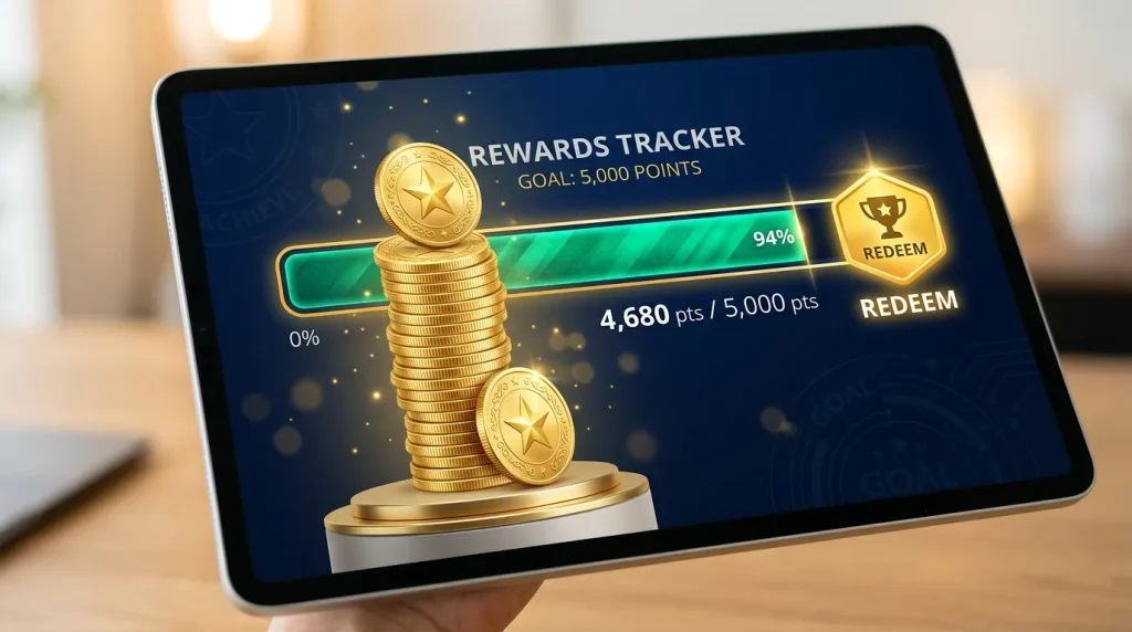 Minimum redemption threshold meter for sweepstakes casino cashout